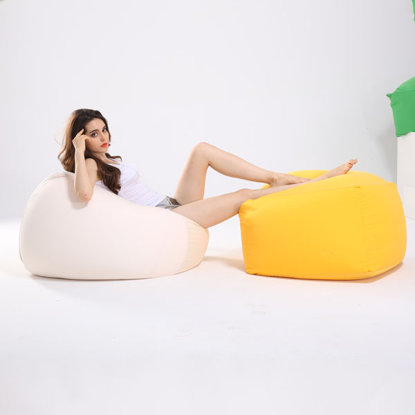 visi lycra stretching beancurd bean bag chair