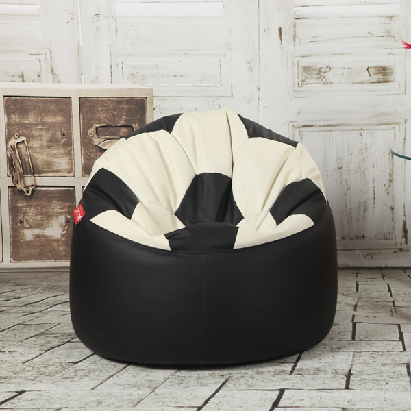 visi football lazy beanbags back chair