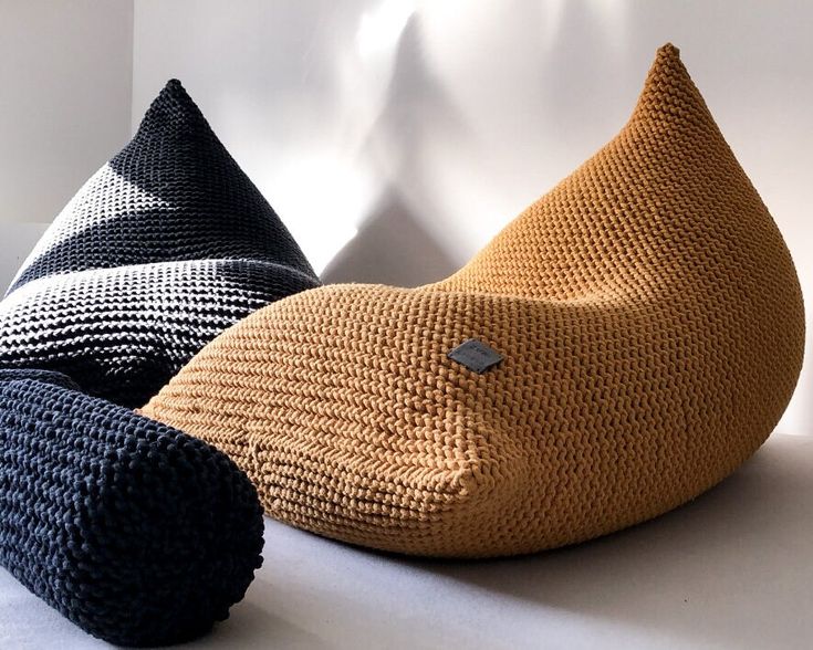 2023 newest knitted beanbag for autumn & winter